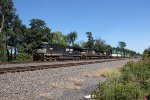 NS 4467 with a stack train